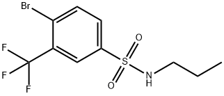 4-Bromo-N-propyl-3-(trifluoromethyl)-benzenesulfonamide Structure