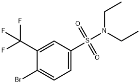N,N-Diethyl4-broMo-3-trifluoroMethylbenzenesulfonaMide 化学構造式