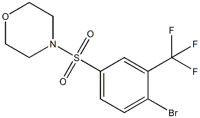 4-(4-BroMo-3-(trifluoroMethyl)phenylsulfonyl)Morpholine 化学構造式