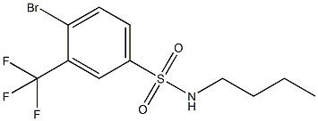4-BroMo-N-butyl-3-(trifluoroMethyl)benzenesulfonaMide Struktur