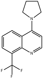 4-(Pyrrolidin-1-yl)-8-(trifluoroMethyl)quinoline Structure