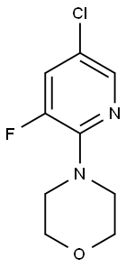 4-(5-Chloro-3-fluoro-2-pyridinyl)Morpholine Struktur