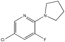 5-Chloro-3-fluoro-2-(pyrrolidin-1-yl)pyridine Structure