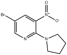 4-(5-BroMo-3-nitropyridin-2-yl)pyrrolidine Structure