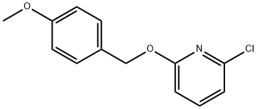 2-クロロ-6-(4-メトキシベンジルオキシ)ピリジン 化学構造式