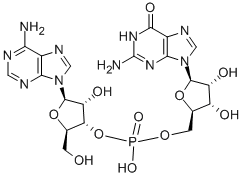 腺苷基3'-5'-鸟苷铵盐,102029-53-8,结构式