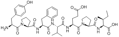 TYR-PRO-PHE-VAL-GLU-PRO-ILE, 102029-74-3, 结构式