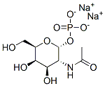 N-acetyl-alpha-D-galactosamine 1-phosphate, sodium salt Struktur