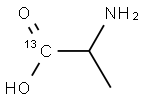 DL-丙氨酸-1-13C 结构式