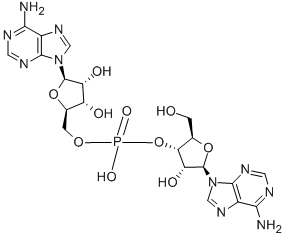ADENYLYL(3'-5')ADENOSINE 结构式
