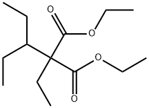 2-乙基-2-(1-乙基丙基)-丙二酸二乙酯, 10203-59-5, 结构式