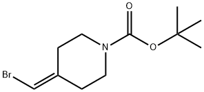 ert-butyl 4-(bromomethylene)piperidine-1-carboxylate Struktur