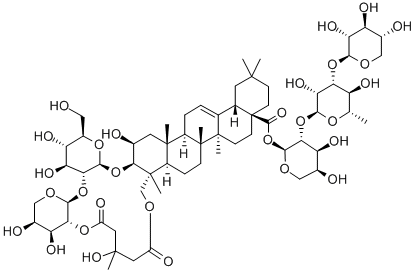 土贝母皂甙甲, 102040-03-9, 结构式