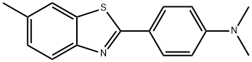 2-[4-(ジメチルアミノ)フェニル]-6-メチルベンゾチアゾール 化学構造式