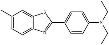 N,N-diethyl-4-(6-methylbenzothiazol-2-yl)aniline Structure