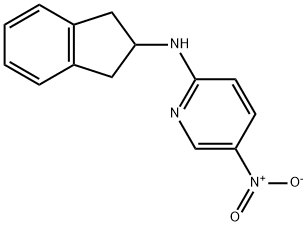 N-(2,3-dihydro-1H-inden-2-yl)-5-nitropyridin-2-amine Structure