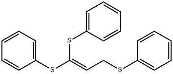 1,1,3-TRIS(PHENYLTHIO)-1-PROPENE Structure