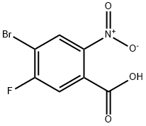 2-硝基-4-溴-5-氟苯甲酸,1020717-99-0,结构式