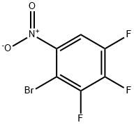 2-ブロモ-3,4,5-トリフルオロ-1-ニトロベンゼン 化学構造式
