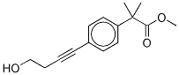 4-(4-Hydroxy-1-butynl)-α,α-di-(methyl-D3)-benzeneacetic Acid Methyl Ester Struktur