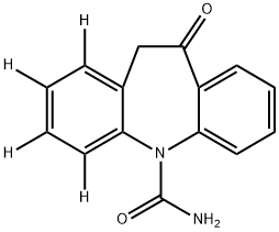 10,11-二氢-10-氧代-5H-1,2,3,4-四氘代二苯并[B,F]氮杂卓-5-甲酰胺, 1020719-71-4, 结构式