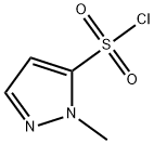 2-メチル-2H-ピラゾール-3-スルホニルクロリド 化学構造式