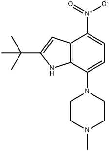 2-TERT-BUTYL-7-(1-METHYLPIPERAZIN-4-YL)-4-NITROINDOLE Struktur