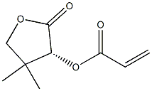 (R)-(+)-ALPHA-ACRYLOYLOXY-BETA,BETA-DIMETHYL-GAMMA-BUTYROLACTONE Struktur