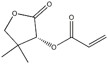 (R)-(+)-ALPHA-ACRYLOYLOXY-BETA,BETA-DIMETHYL-GAMMA-BUTYROLACTONE Structure