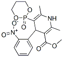 2-[1,4-ジヒドロ-2,6-ジメチル-3-(メトキシカルボニル)-4-(2-ニトロフェニル)ピリジン-5-イル]-1,3,2-ジオキサホスホリナン2-オキシド 化学構造式