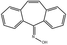 5H-ジベンゾ[a,d]シクロヘプテン-5-オンオキシム 化学構造式