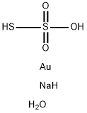 Gold sodium thiosulfate Struktur