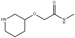 N-methyl-2-(piperidin-3-yloxy)acetamide Struktur