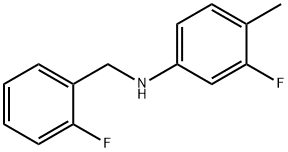 3-Fluoro-N-(2-fluorobenzyl)-4-Methylaniline, 97% Structure