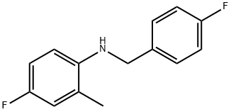 4-Fluoro-N-(4-fluorobenzyl)-2-Methylaniline, 97% Structure