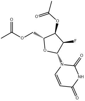 3',5'-DI-O-ACETYL-2'-DEOXY-2'-FLUOROURIDINE Structure