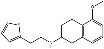 2-Thiopheneethanamine, N-(1,2,3,4-tetrahydro-5-methoxy-2-naphthalenyl)- Struktur