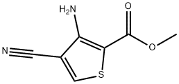 3-氨基-4-氰基噻吩-2-羧酸甲酯,102123-28-4,结构式