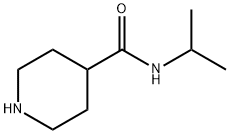 N-イソプロピル-4-ピペリジンカルボキサミド塩酸塩 化学構造式