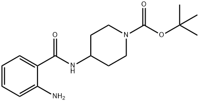 tert-Butyl 4-[(2-aminobenzene)amido]piperidine-1-carboxylate Structure