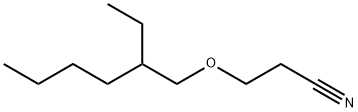 3-(2-エチルヘキシルオキシ)プロパンニトリル 化学構造式