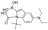 1H-Indole-1-carboxylic acid, 2-borono-5-(diethylamino)-, 1-(1,1-dimethylethyl) ester|