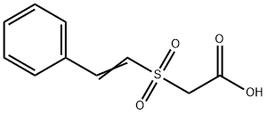2-(苯乙烯磺酰)乙酸, 102154-41-6, 结构式