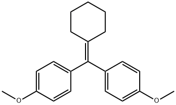1-[环己基亚基-(4-甲氧基苯基)甲基]-4-甲氧基苯, 10218-57-2, 结构式