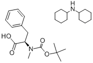 N-叔丁氧羰基-N-甲基-D-苯丙氨酸二环己胺盐, 102185-45-5, 结构式