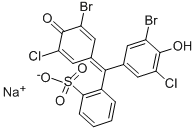 ブロモクロロフェノールブルー(水溶性) 化学構造式
