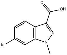 1H-Indazole-3-carboxylic acid, 6-bromo-1-methyl- Structure