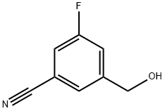 3-氟-5-(羟甲基)苯甲腈, 1021871-34-0, 结构式