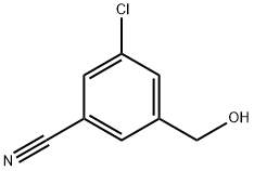 3-氯-5-(羟甲基)苯甲腈 结构式