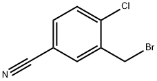 3-(溴甲基)-4-氯苯甲腈,1021871-37-3,结构式